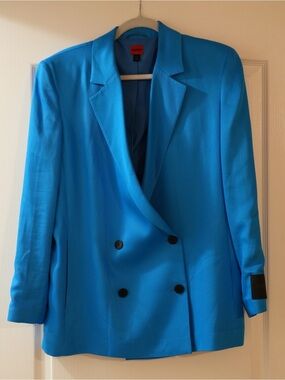 HUGO Electric Blue Blazer and Pants Set. M.
